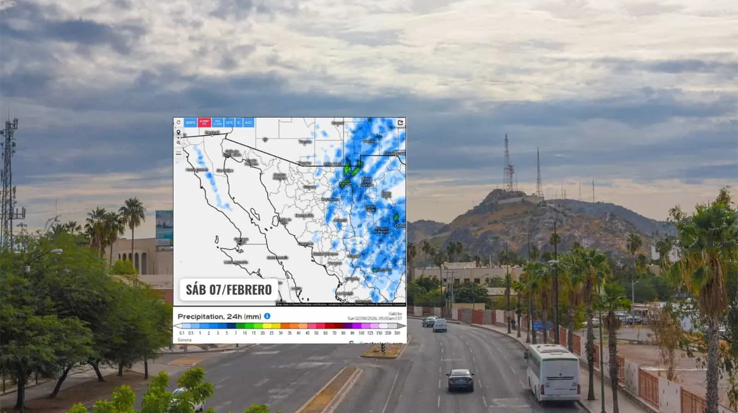 Clima en Hermosillo hoy 7 de febrero; se espera un s&aacute;bado nublado en la ciudad