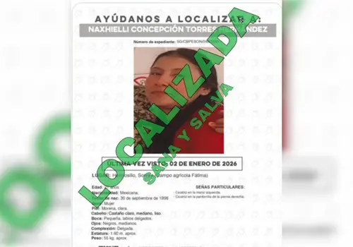 Hallan sana y salva a joven desaparecida en Hermosillo