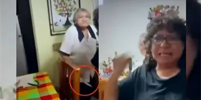 VIDEO | "P&aacute;same el cuchillo": Joven expone c&oacute;mo su madre y su abuela la amenazan con matarla