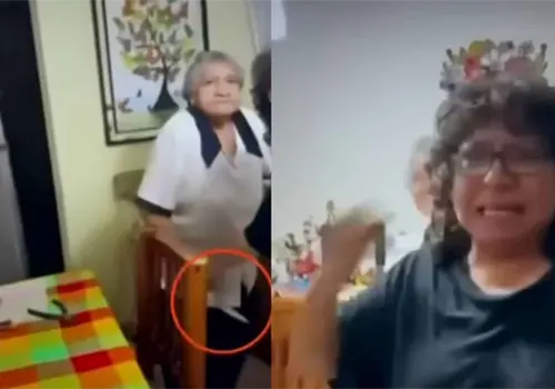 VIDEO | "P&aacute;same el cuchillo": Joven expone c&oacute;mo su madre y su abuela la amenazan con matarla
