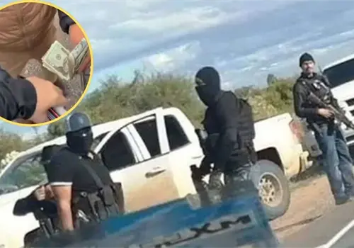 VIDEO l Ret&eacute;n ilegal en la carretera Nogales - Hermosillo