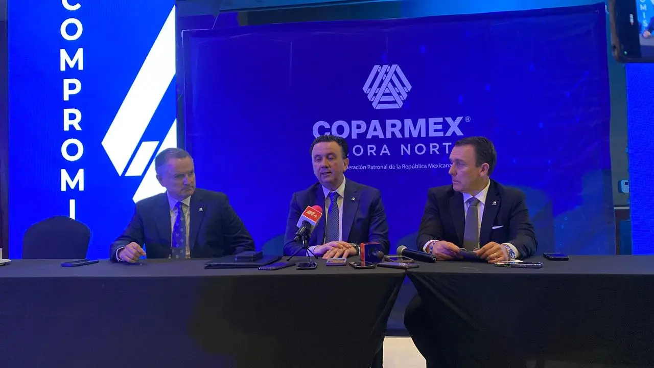 Juan Jos&eacute; Sierra &Aacute;lvarez, Confederaci&oacute;n Patronal de la Rep&uacute;blica Mexicana (Coparmex), durante su visita a Sonora