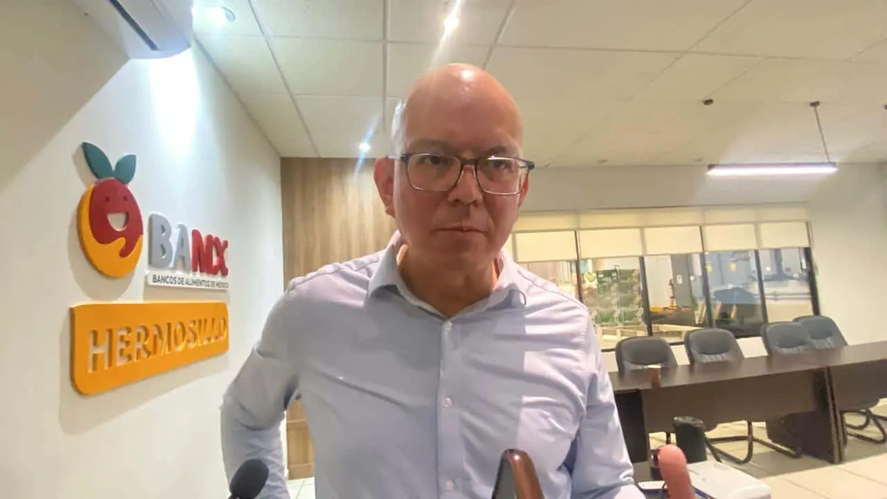 Carlos Bustamante Kawano, director general del banco de alimentos de Hermosillo