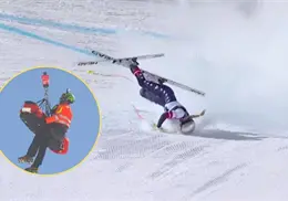 VIDEO | Preocupaci&oacute;n en los Ol&iacute;mpicos 2026 tras la ca&iacute;da de una esquiadora