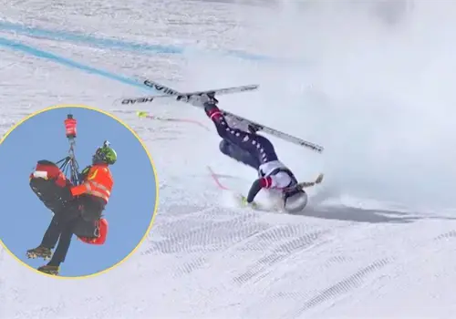 VIDEO | Preocupaci&oacute;n en los Ol&iacute;mpicos 2026 tras la ca&iacute;da de una esquiadora