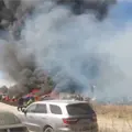 Voraz incendio arrasa con casi 200 autos en corral&oacute;n de la Fiscal&iacute;a de Tlaxcala