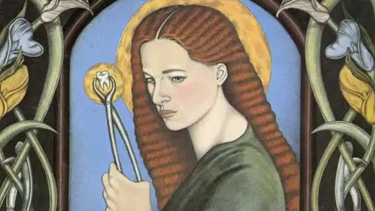 Santa Apolonia, patrona y protectora de los dentistas. Foto: Virtual Dental Museum.