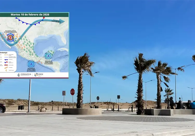 Clima en Sonora hoy, 10 de febrero: Prev&eacute;n lluvias, vientos fuertes y frente fr&iacute;o