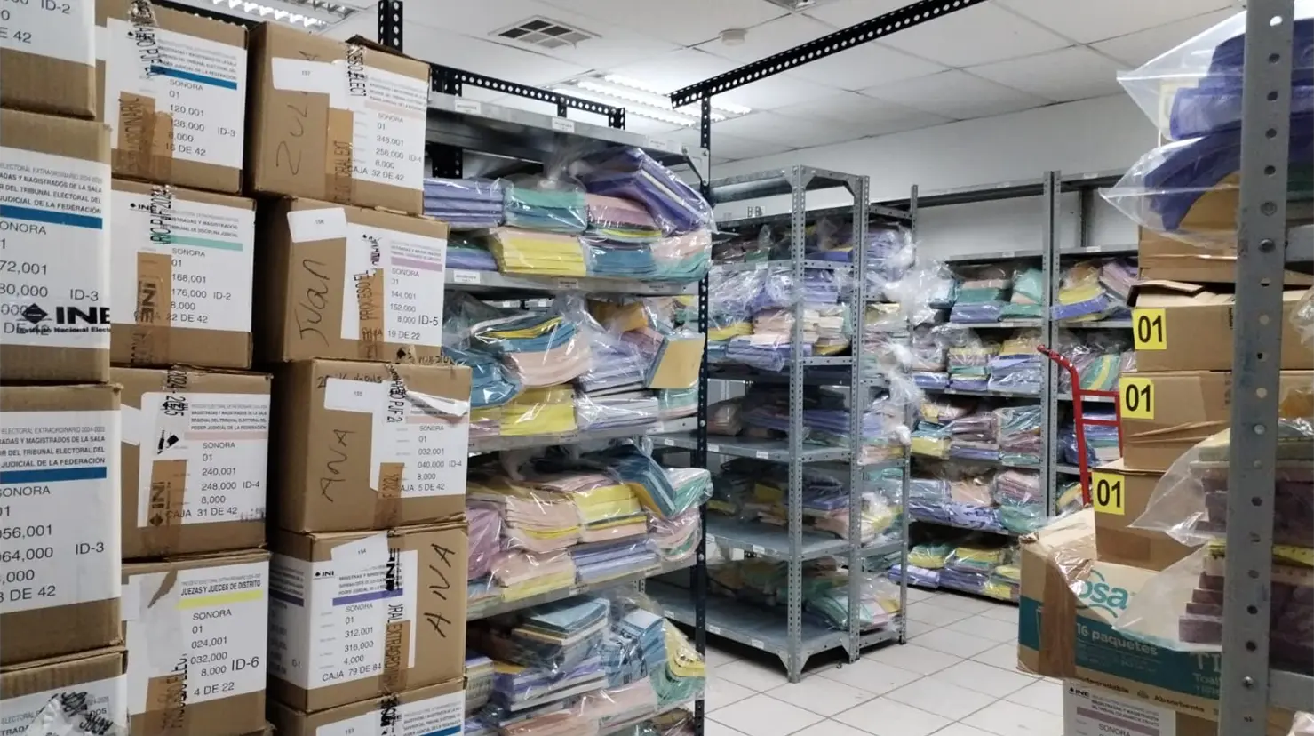 Son 55 mil 751 kilos de material electoral lo que se encuentra en proceso de destrucci&oacute;n